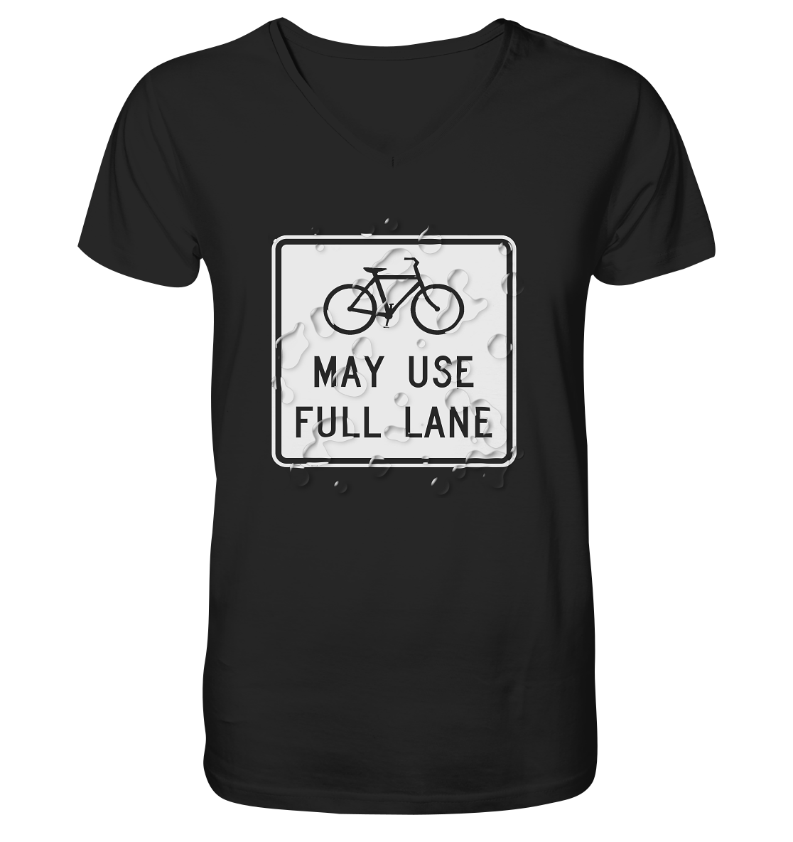 Road Sign 02 - Mens Organic V-Neck Shirt