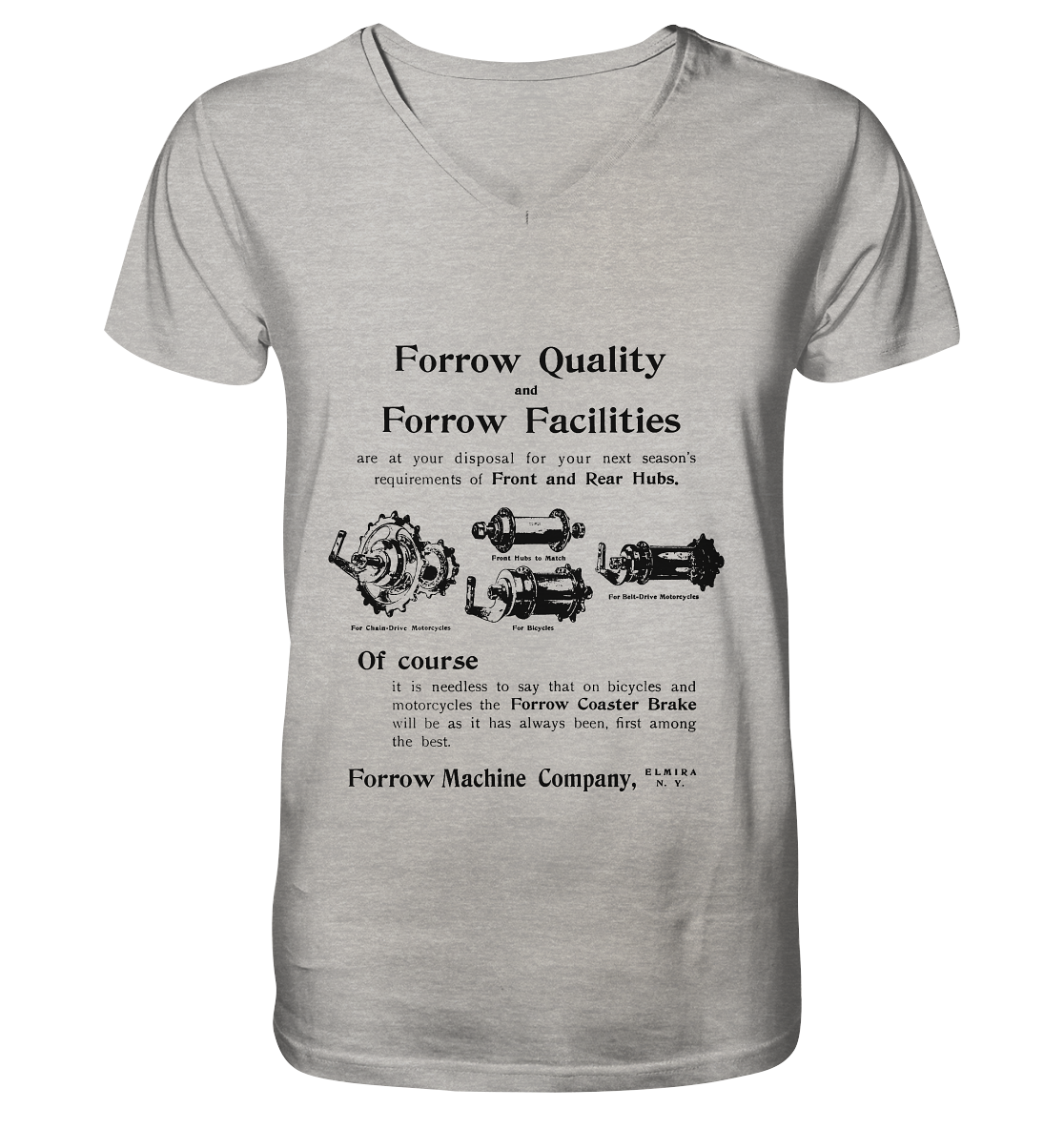 Forrow Quality - Mens Organic V-Neck Shirt