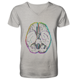 Braincolor No.2 - Mens Organic V-Neck Shirt, uni