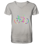 Fixie No. 2 bunt - Mens Organic V-Neck Shirt
