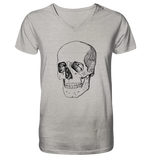 Totenkopf Black No.1 - Mens Organic V-Neck Shirt, uni