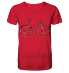 Fixie No. 1 - Mens Organic V-Neck Shirt