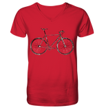 Fixie No. 1 - Mens Organic V-Neck Shirt