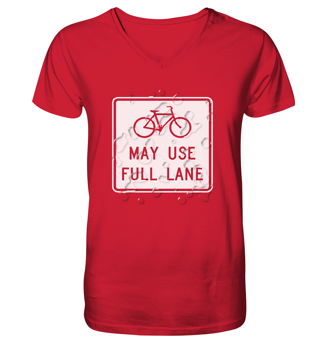 Road Sign 02 - Mens Organic V-Neck Shirt