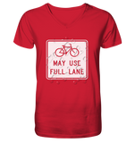 Road Sign 02 - Mens Organic V-Neck Shirt