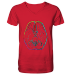 Braincolor No.2 - Mens Organic V-Neck Shirt, uni