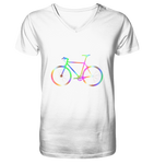 Fixie No. 2 bunt - Mens Organic V-Neck Shirt
