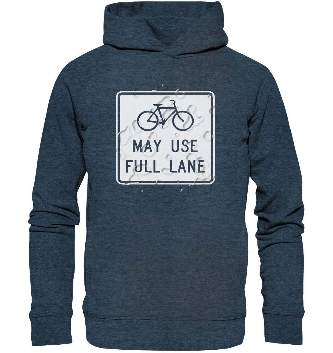 Road Sign 02 - Organic Fashion Hoodie