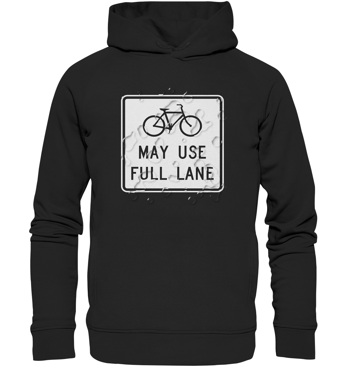 Road Sign 02 - Organic Fashion Hoodie