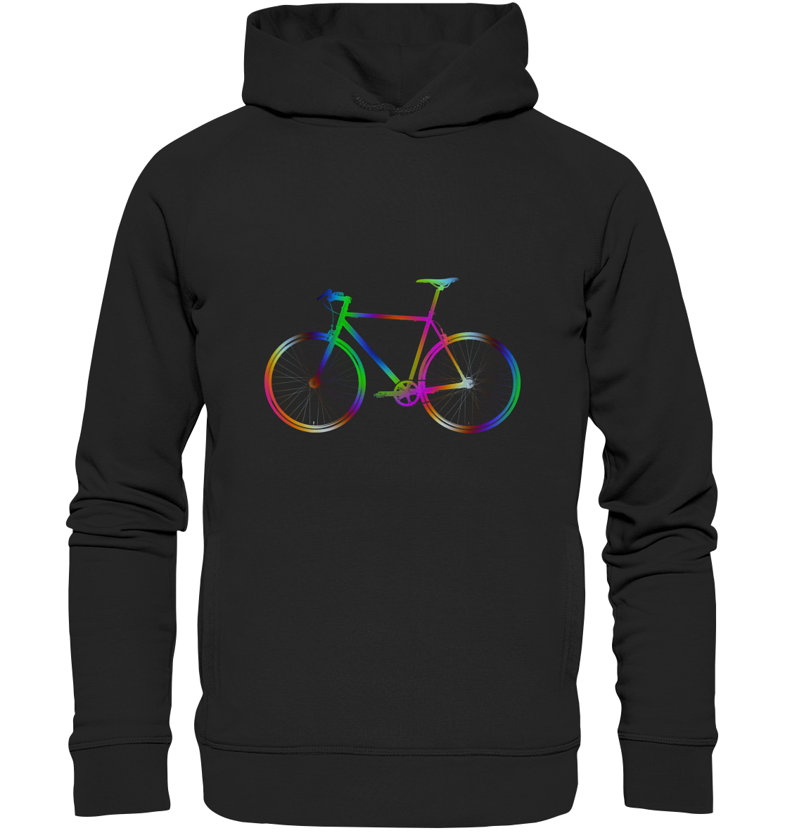 Fixie No. 2 bunt - Organic Fashion Hoodie