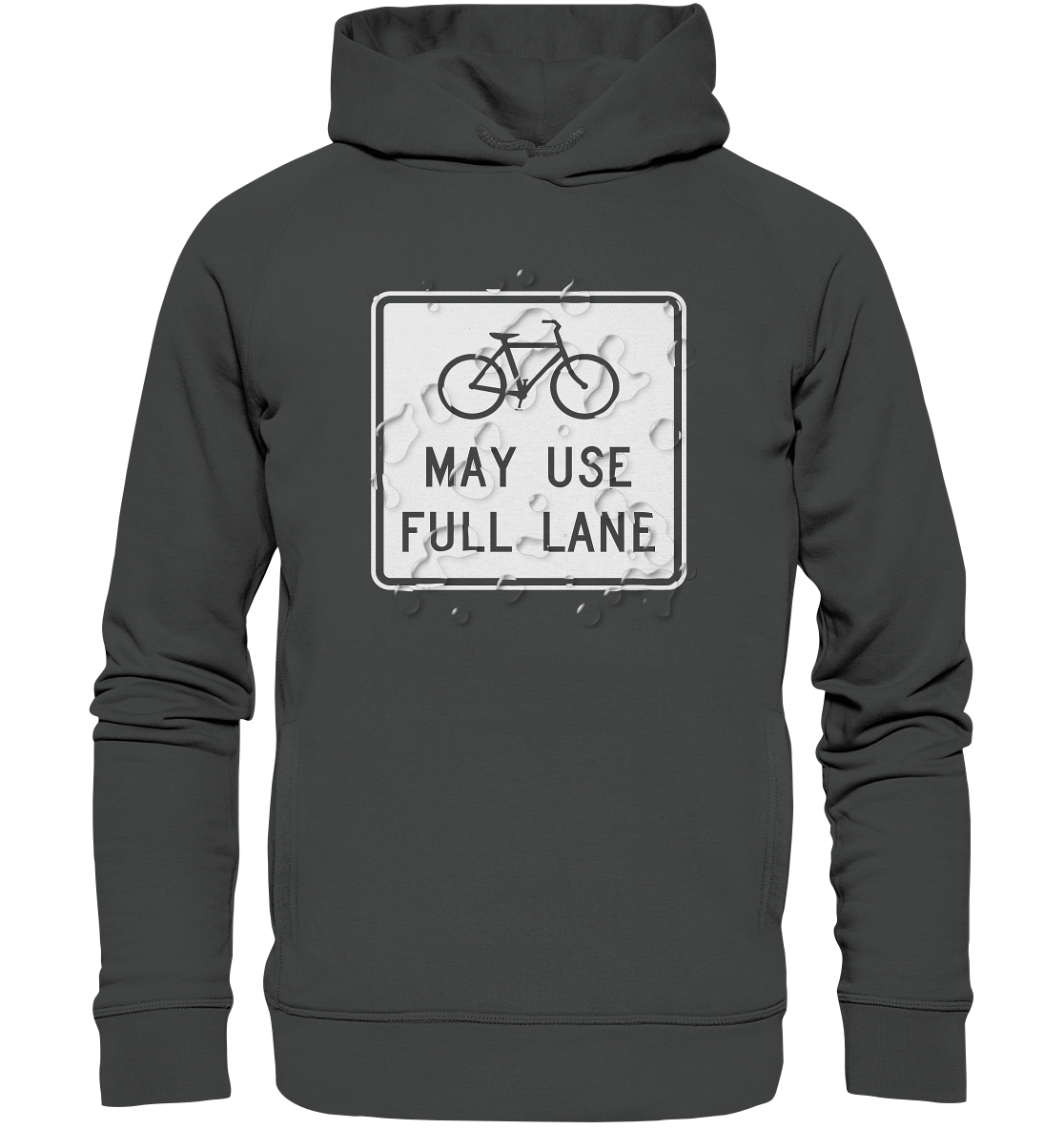 Road Sign 02 - Organic Fashion Hoodie
