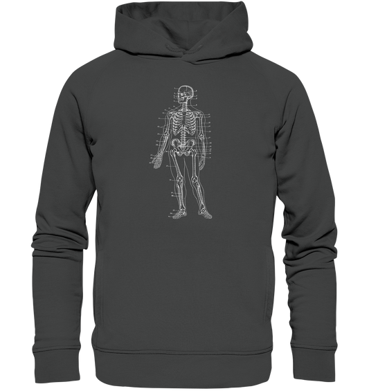 Skelett mit Zahlen - Organic Fashion Hoodie