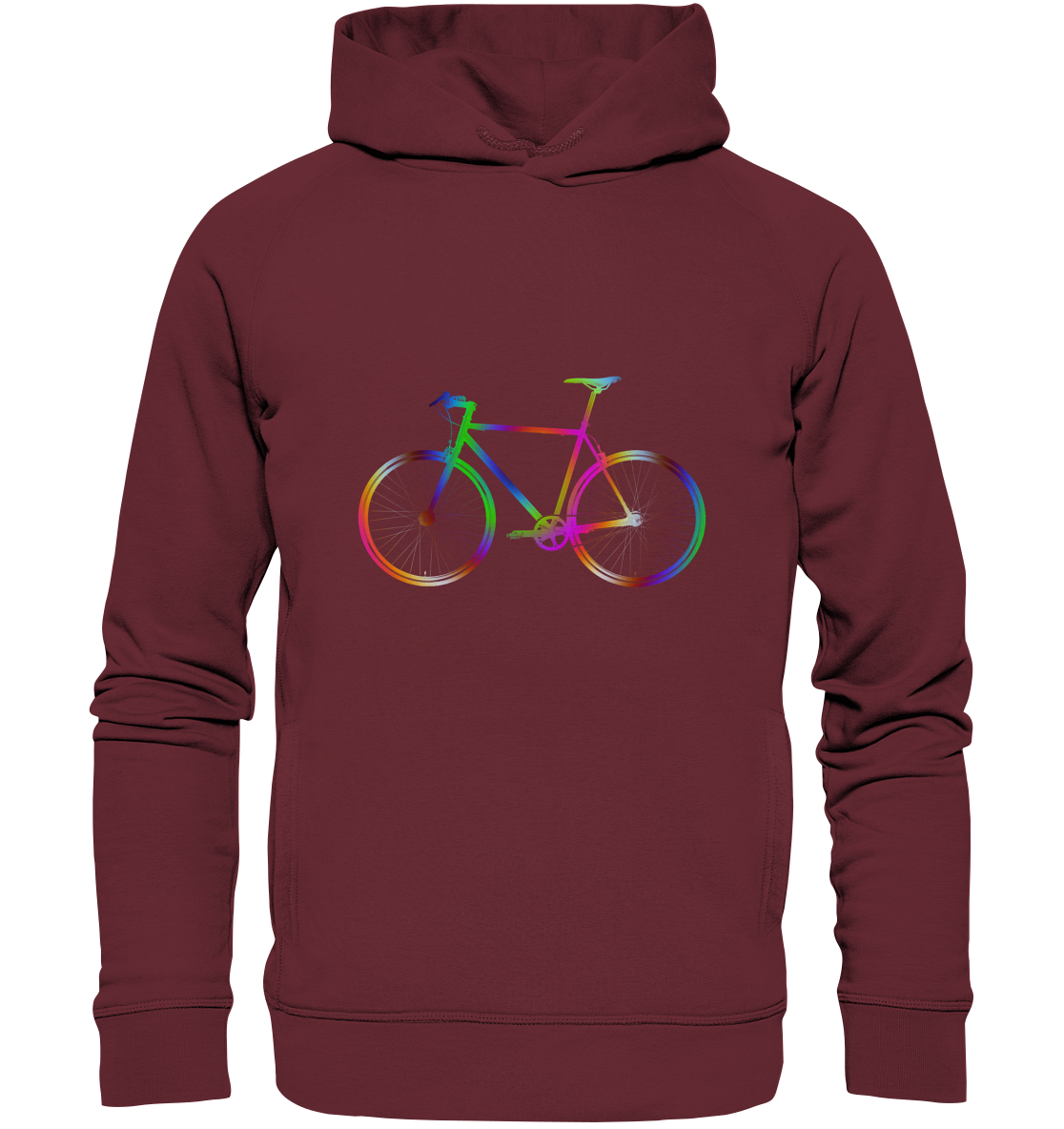 Fixie No. 2 bunt - Organic Fashion Hoodie