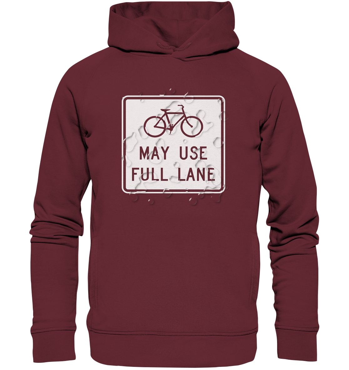 Road Sign 02 - Organic Fashion Hoodie