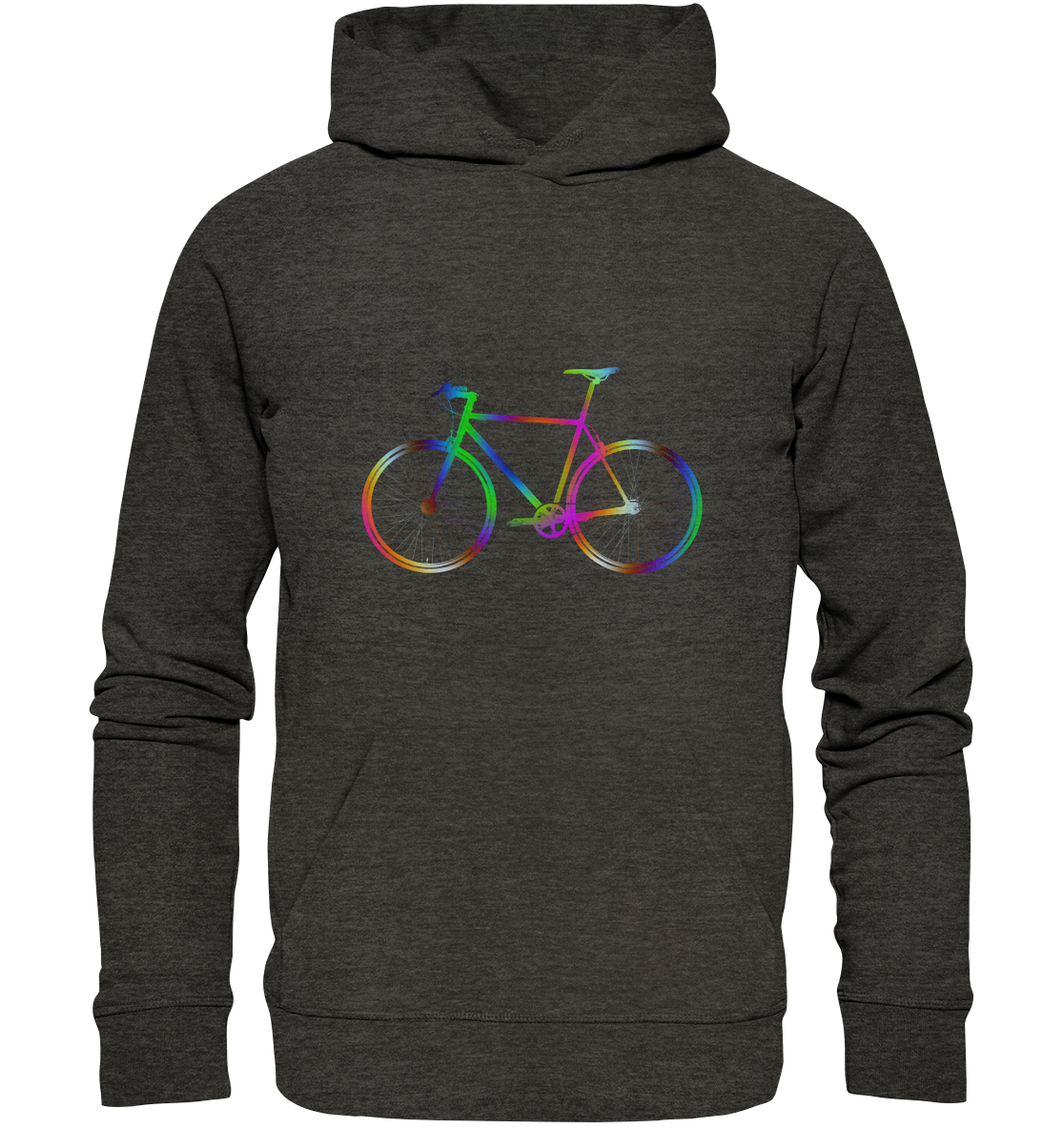 Fixie No. 2 bunt - Organic Hoodie