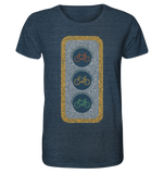 Fahrradampel 02 - Organic Shirt (meliert)
