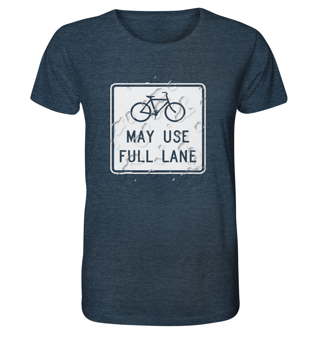 Road Sign 02 - Organic Shirt (meliert)