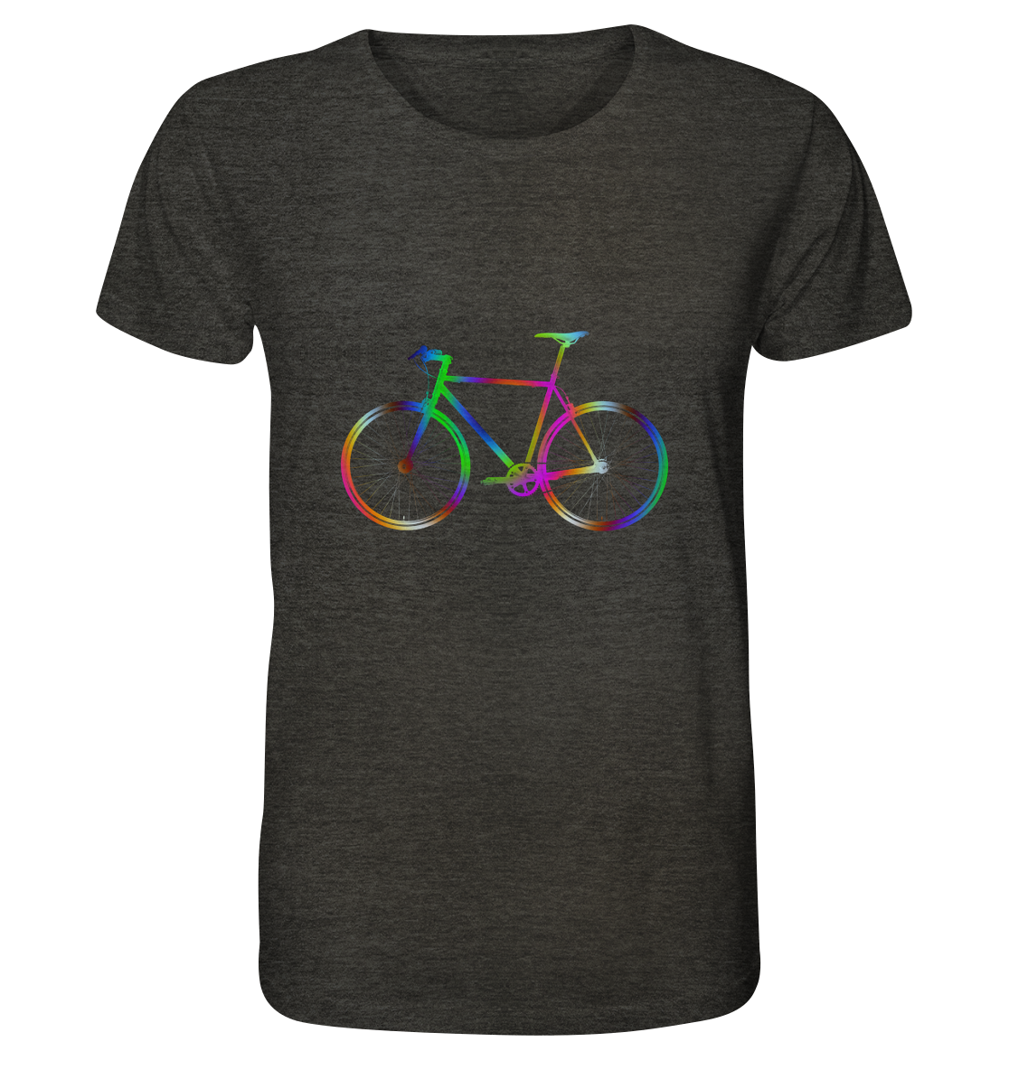 Fixie No. 2 bunt - Organic Shirt (meliert)