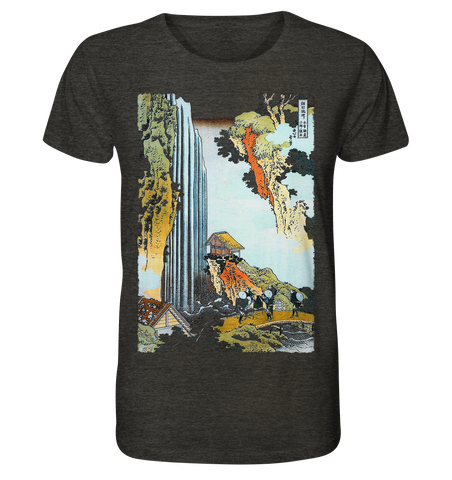 Großer Wasserfall - Organic Shirt (meliert)