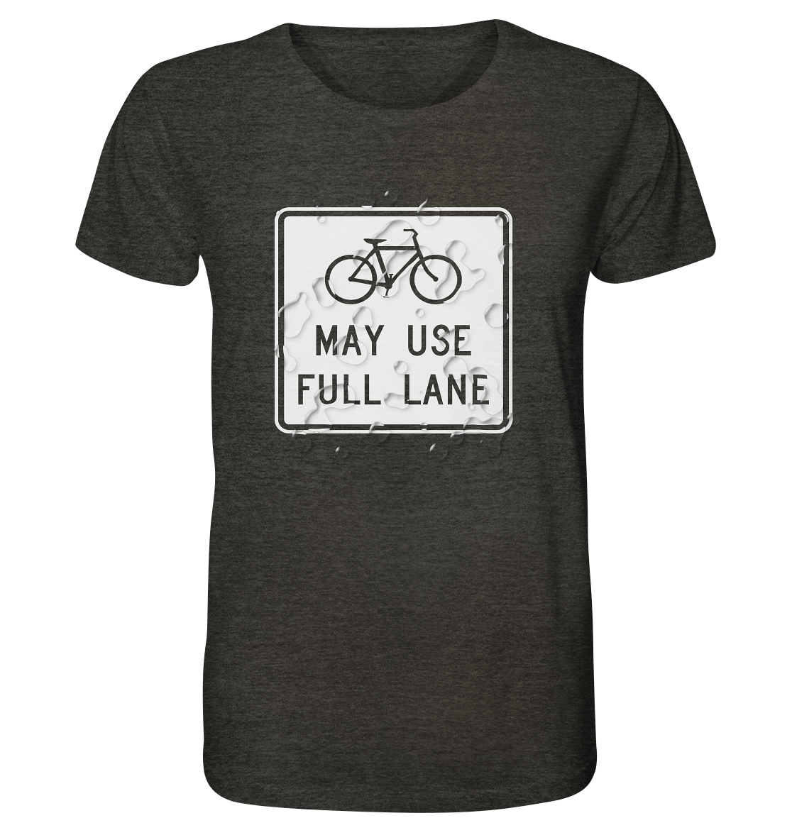 Road Sign 02 - Organic Shirt (meliert)