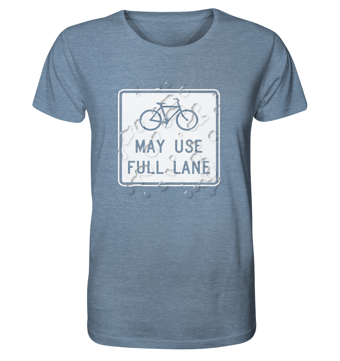 Road Sign 02 - Organic Shirt (meliert)