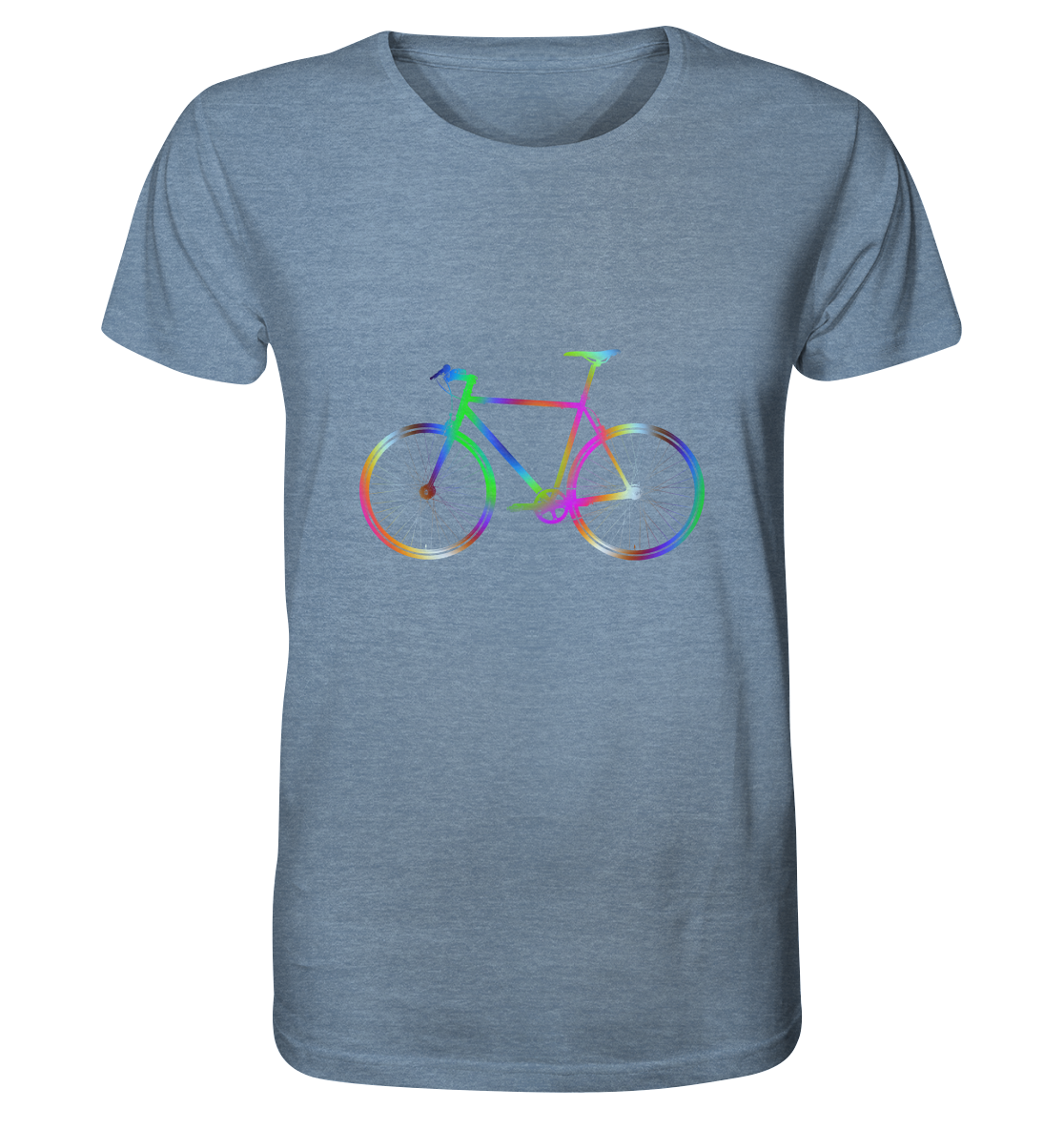 Fixie No. 2 bunt - Organic Shirt (meliert)