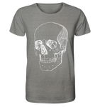 Totenkopf Weiß No.1 - Organic Shirt (meliert), uni