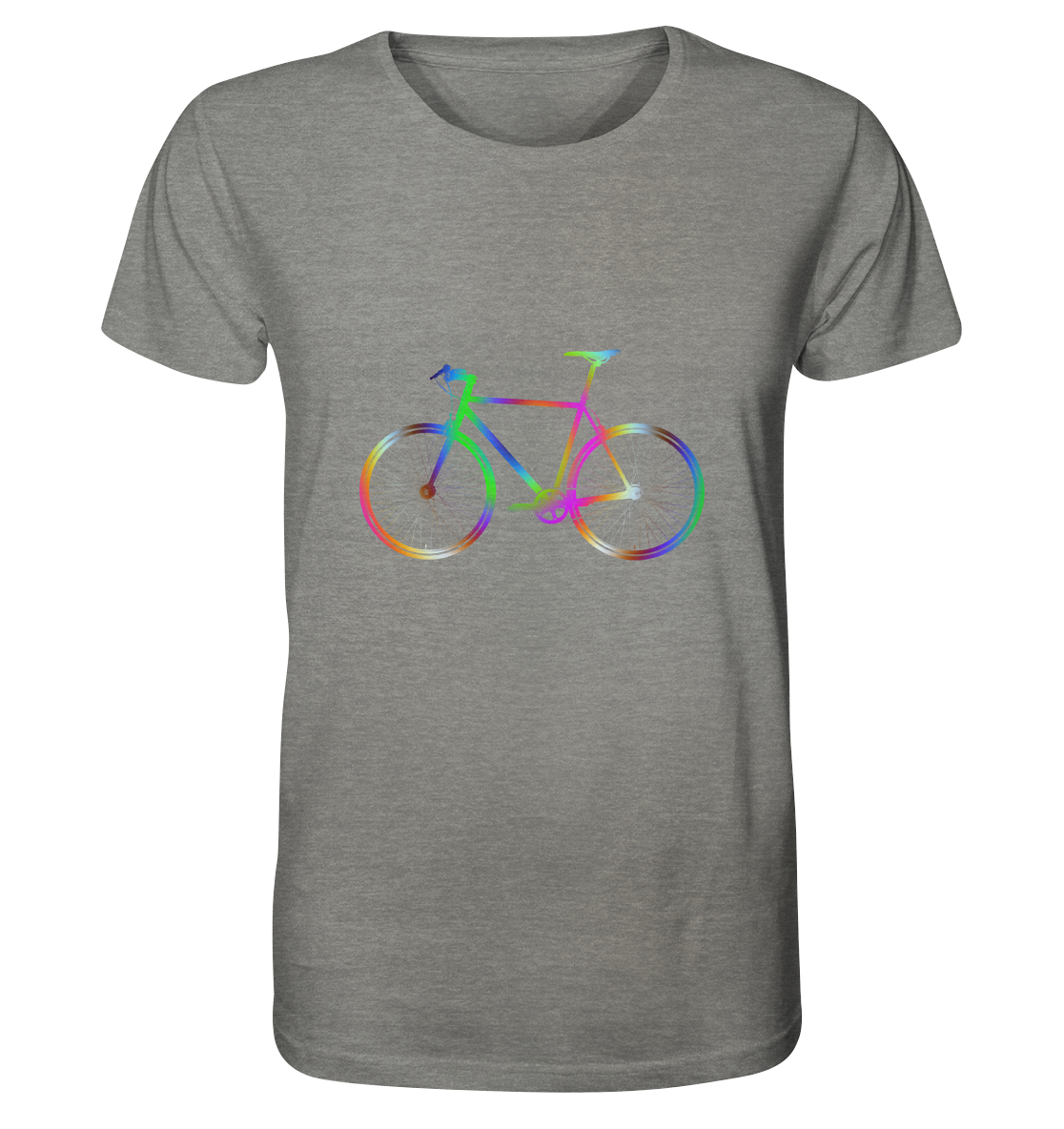 Fixie No. 2 bunt - Organic Shirt (meliert)