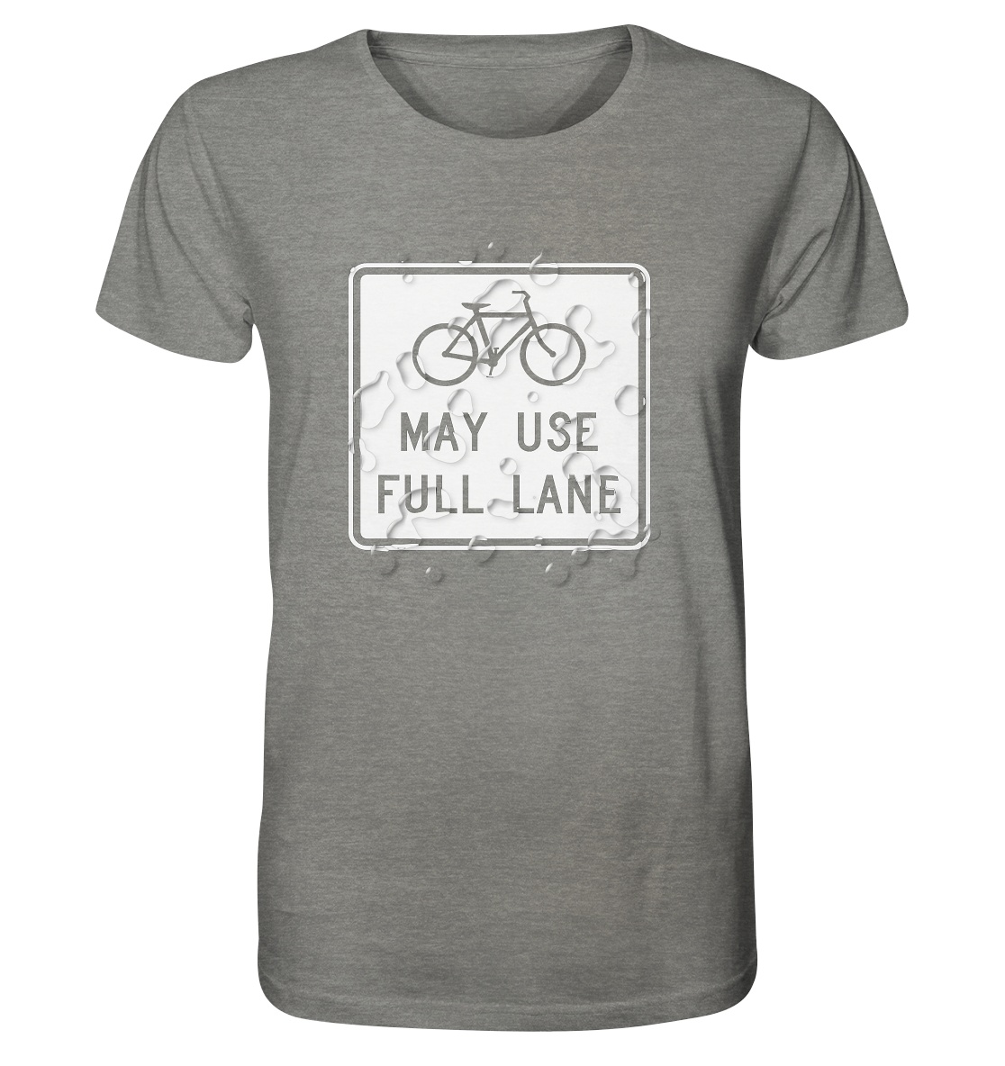 Road Sign 02 - Organic Shirt (meliert)