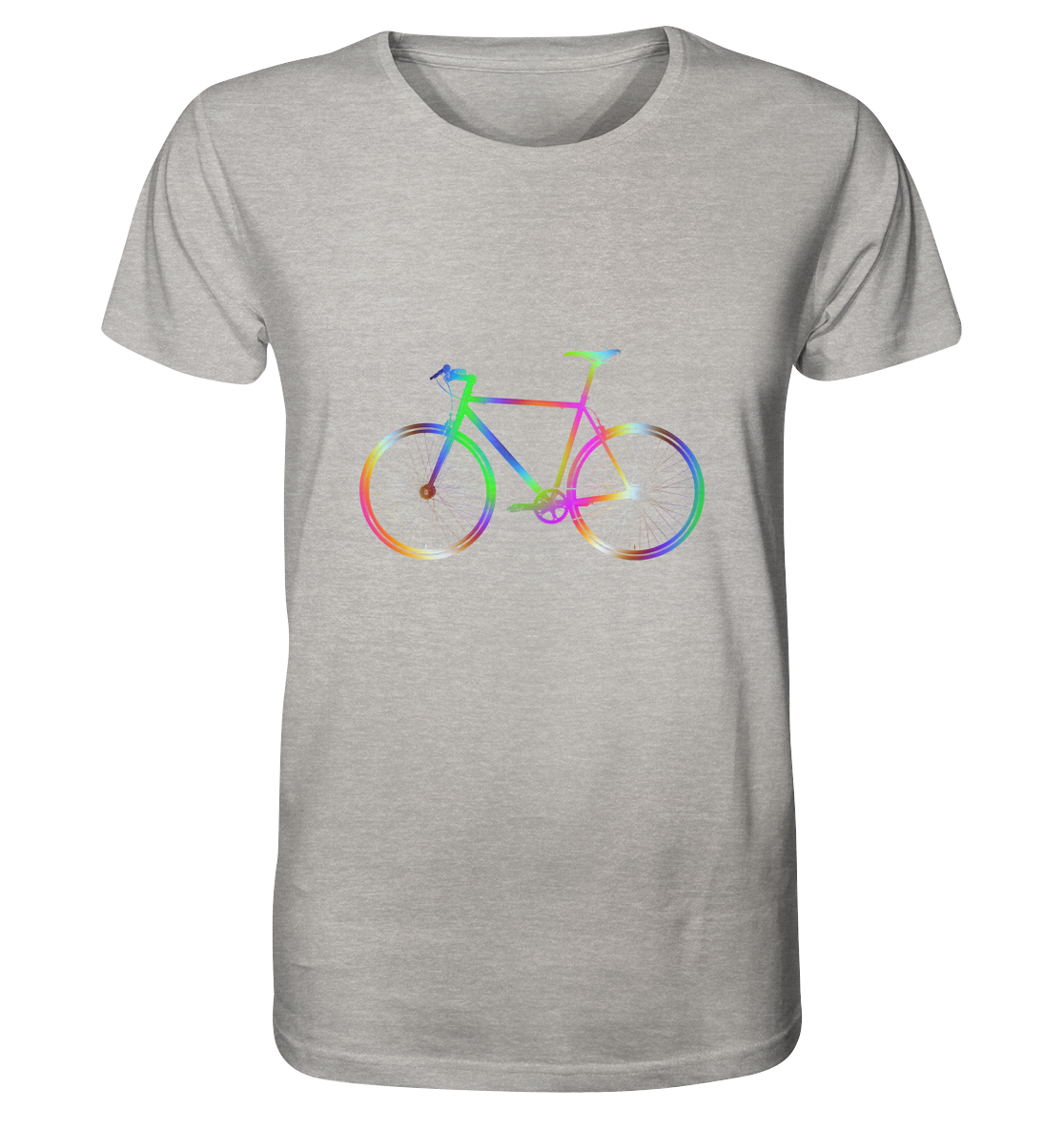 Fixie No. 2 bunt - Organic Shirt (meliert)