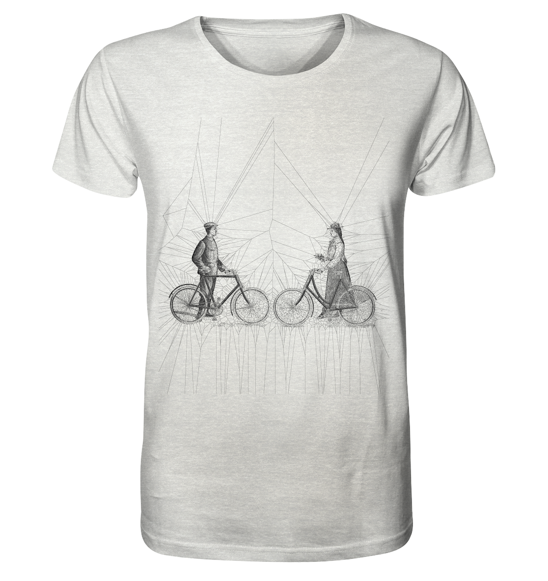 Radfahrer 1900 No.1 - Organic Shirt (meliert), uni