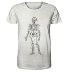 Skelett mit Zahlen - Organic Shirt (meliert)