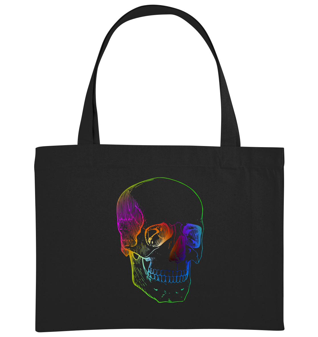 Totenkopf bunt No. 1 - Organic Shopping-Bag
