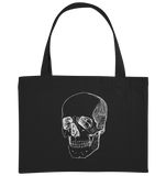 Totenkopf Weiß No.1 - Organic Shopping-Bag