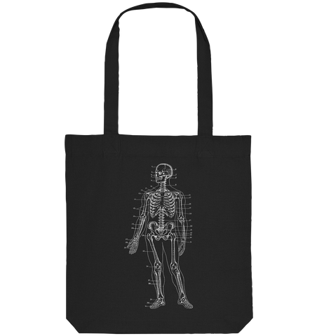 Skelett mit Zahlen - Organic Tote-Bag