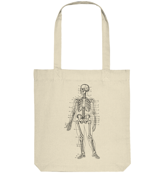Skelett mit Zahlen - Organic Tote-Bag