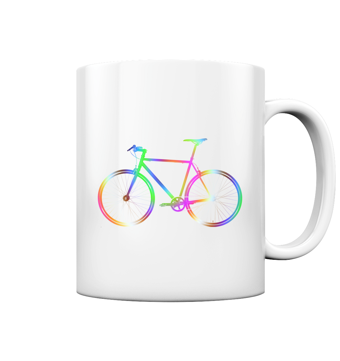 Fixie No. 2 bunt - Tasse glossy